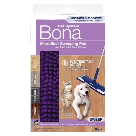 Bona Bona 8.31 in. Microfiber Sweeping Pad 1 pk AX0003628